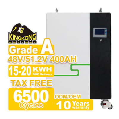 48V 51.2V LiFePO4 バッテリーパック 200Ah 300Ah 400Ah 15kWh 20kWh 太陽光発電の貯蔵用