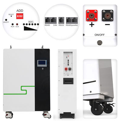 壁に装着されたリチウム電池 LiFePO4 48V 太陽光発電の貯蔵用