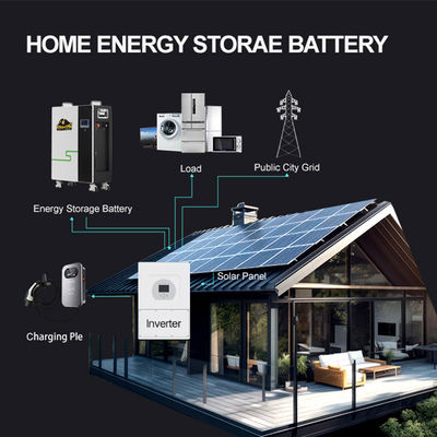 壁に装着されたリチウム電池 LiFePO4 48V 太陽光発電の貯蔵用
