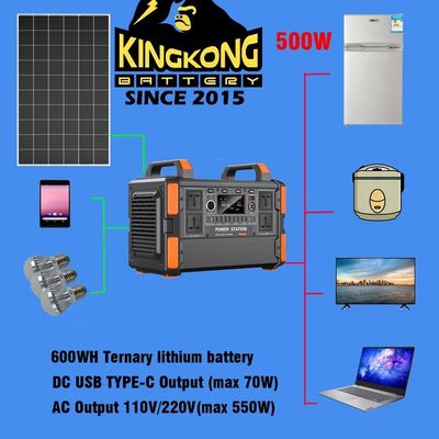 500W/1KW リチウム電池 家庭用テレビや照明用の携帯太陽光発電機