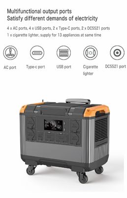 LiFePO4 バッテリー EU 230V ホーム UPS 3000W キャンプ用・緊急用太陽光発電機