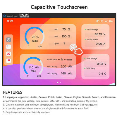 カスタム 5Kwh 10Kwh 15Kwh 20Kwh ライフポ4 48V リチウム電池 48V ボルト 100Ah 200Ah 300Ah 400Ah ライフポ4 電池パック 太陽系用