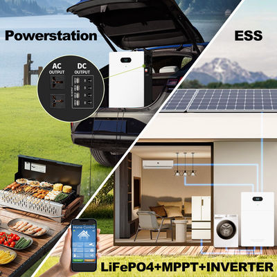 発電所バンク オールインワンインバーター ハイブリッドオフグリッド AC 5kw 10kw 15kw 20kw 太陽電池 リチウム LiFePO4 エネルギー貯蔵電池システム