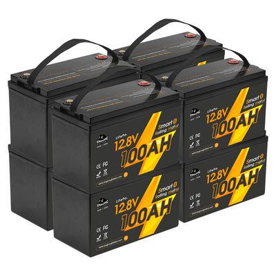 12V 12.8V 24V 48V ボルト 100Ah 120Ah 200Ah 300Ah 400Ah 再充電可能ライフポ4 ディープサイクル リチウムイオンバッテリーパック 封印