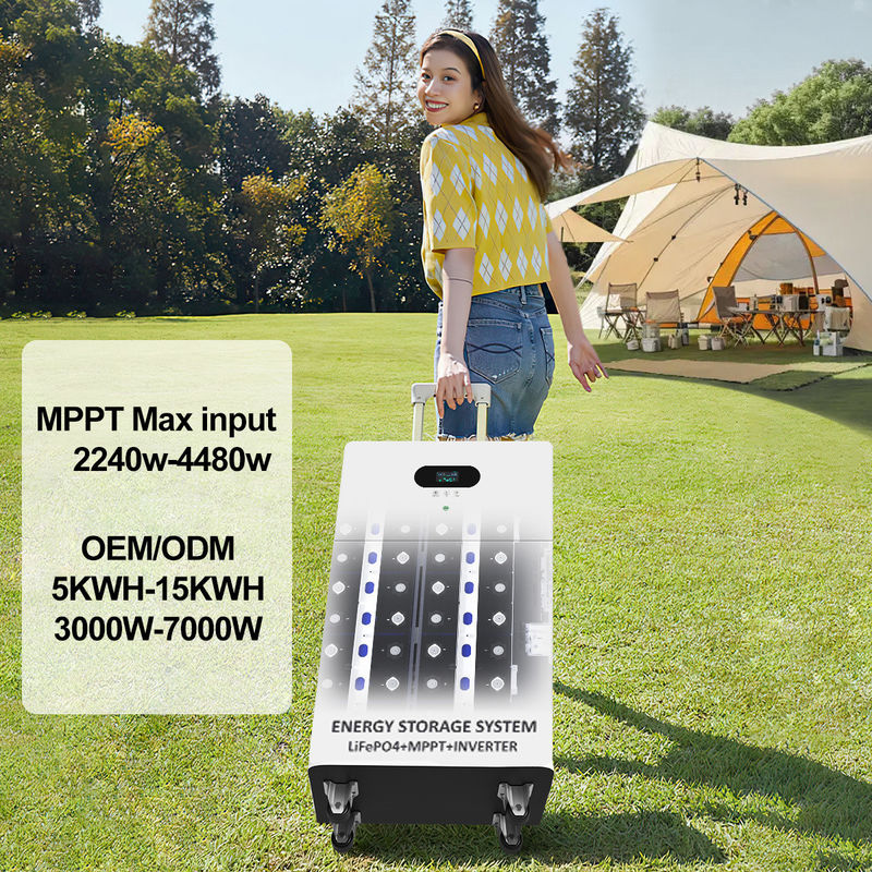 発電所バンク オールインワンインバーター ハイブリッドオフグリッド AC 5kw 10kw 15kw 20kw 太陽電池 リチウム LiFePO4 エネルギー貯蔵電池システム