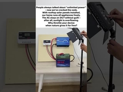 家庭のための太陽光発電のバックアップをインストールした後,私たちの家は無料ですべての家電を実行することができます